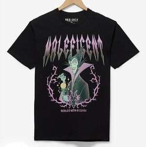 Disney Maleficent Glitter Portrait T-Shirt BoxLunch Exclusive Mens Unisex Large